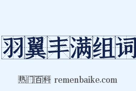 羽翼丰满组词是什么意思的图片